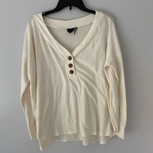 Out From Under Sweater w Buttons
